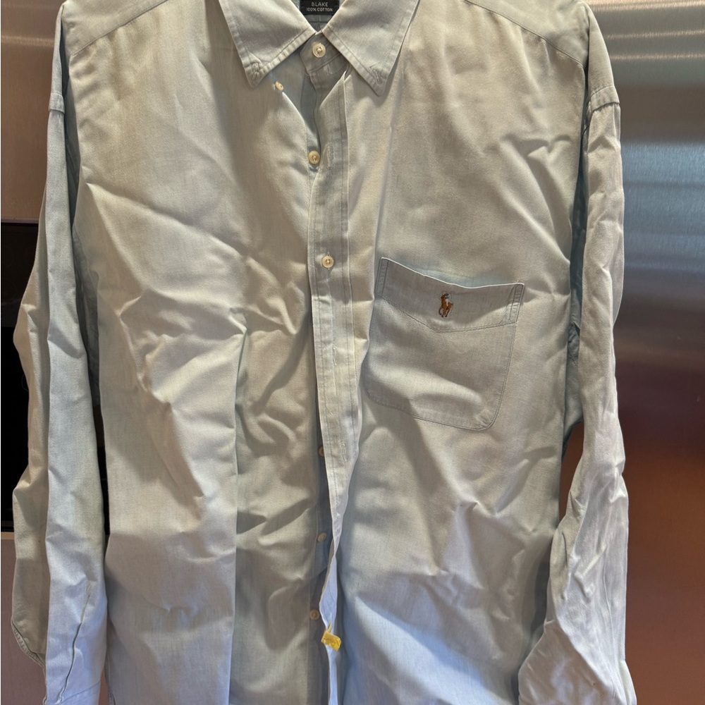 Ralph Lauren Sky Blue Cotton Lt. Chambray Shirt Men’s Sz. XXL